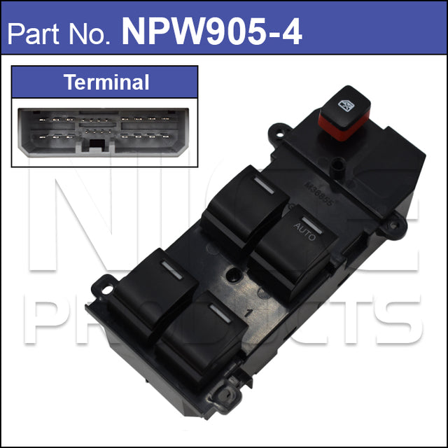 Power Window Switch NPW905-4 - Nice Products | Universal Auto Spares
