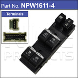 Power Window Switch NPW1611-4 - Nice Products | Universal Auto Spares