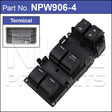 Power Window Switch NPW906-4 - Nice Products | Universal Auto Spares