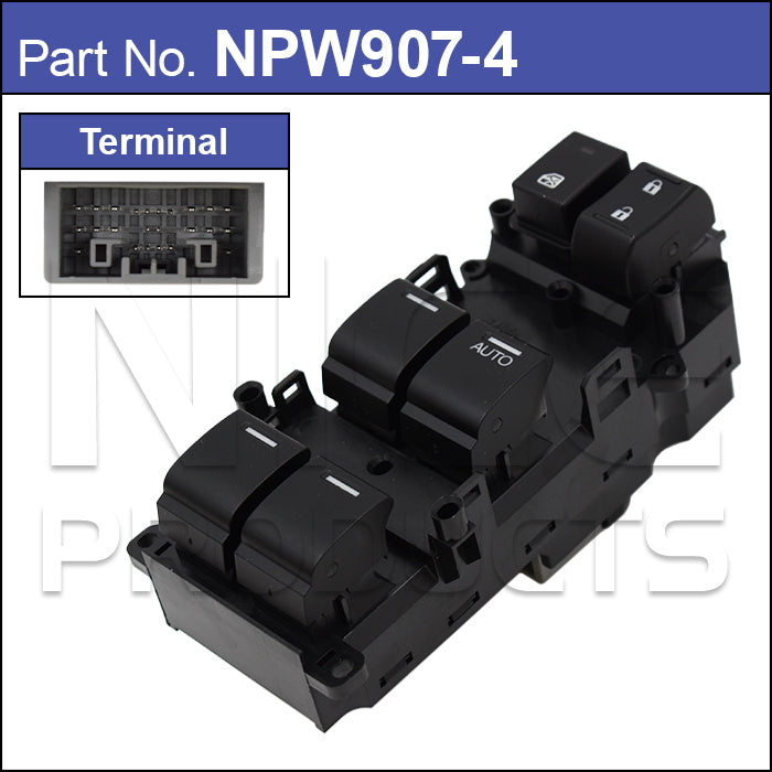 power Window Switch NPW907-4 - Nice Products | Universal Auto Spares