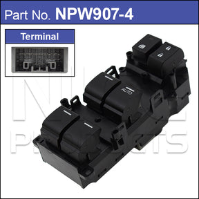power Window Switch NPW907-4 - Nice Products | Universal Auto Spares