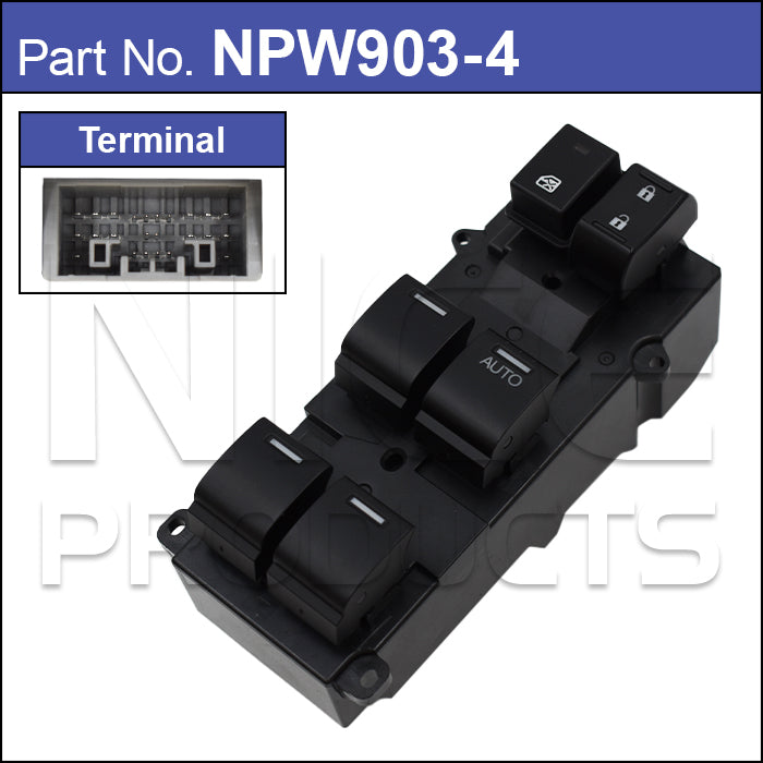Power Window Switch NPW903-4 - Nice Products | Universal Auto Spares
