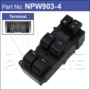 Power Window Switch NPW903-4 - Nice Products | Universal Auto Spares