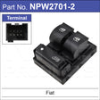 Power Window Switch NPW2701-2 - Nice Products | Universal Auto Spares