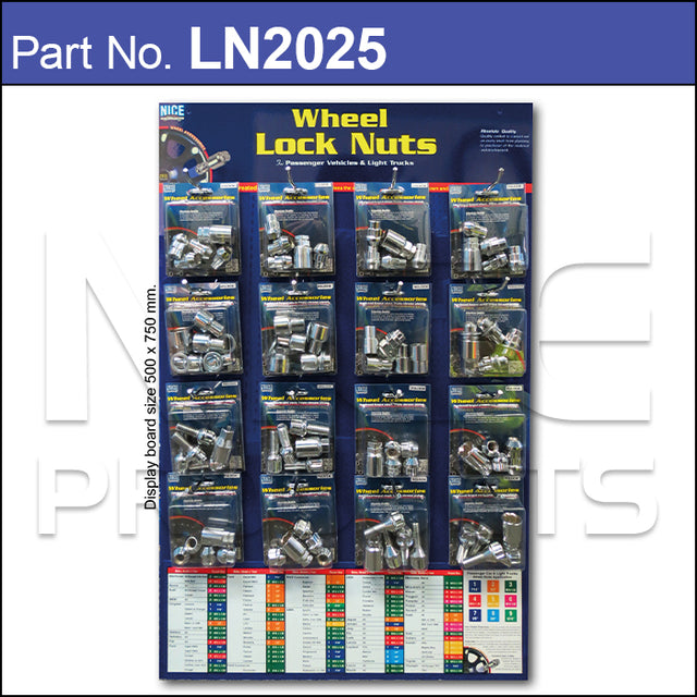 Merchandiser Lock Nuts LN2025 - Nice Products | Universal Auto Spares