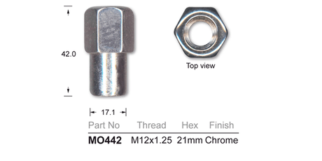 Mag Nuts MO442 - Nice Products | Universal Auto Spares