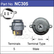 Ignition Switch NC305 - Nice Products | Universal Auto Spares