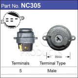 Ignition Switch NC305 - Nice Products | Universal Auto Spares