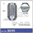 Chrome Nut B245 - Nice Products | Universal Auto Spares