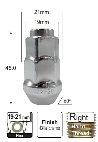 Wheel Nuts pk50 B292-50 - Nice Products | Universal Auto Spares