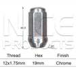 Wheel Nuts pk5 B1744-5 - Nice Products | Universal Auto Spares