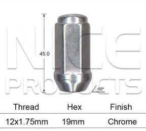 Wheel Nuts pk5 B1744-5 - Nice Products | Universal Auto Spares