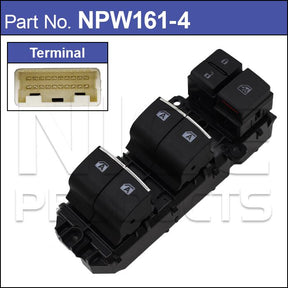 Power Window Switch NPW161-4 - Nice Products | Universal Auto Spares