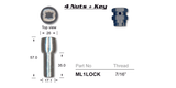 Lock Nuts (set of 4) ML1LOCK - Nice Products | Universal Auto Spares