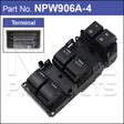 Power Window Switch NPW906A-4 - Nice Products | Universal Auto Spares