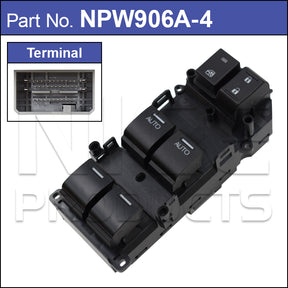 Power Window Switch NPW906A-4 - Nice Products | Universal Auto Spares
