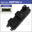 Power Window Switch OEM: 25401-EB30A NPW302-4 - Nice Products | Universal Auto Spares