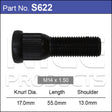 Wheel Stud S622 - Nice Products | Universal Auto Spares