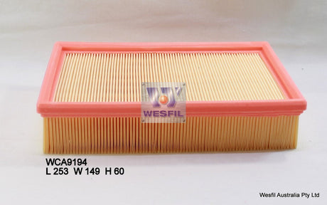 Air Filter A478 Fits BMW WCA9194 - Wesfil | Universal Auto Spares