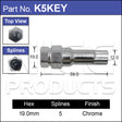 5 Sided Key K5KEY - Nice Products | Universal Auto Spares