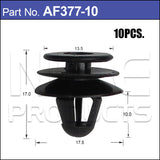 FASTENERS Pkt 10 AF377-10 - Nice Products | Universal Auto Spares