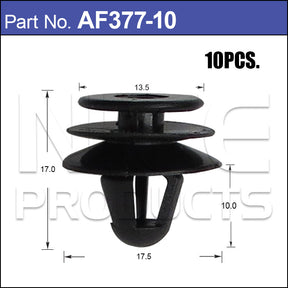 FASTENERS Pkt 10 AF377-10 - Nice Products | Universal Auto Spares