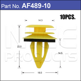 FASTENERS Pkt 10 AF489-10 - Nice Products | Universal Auto Spares
