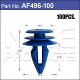FASTENERS Pkt 100 AF496-100 - Nice Products | Universal Auto Spares