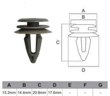 FASTENERS Pkt 100 AF491-100 - Nice Products | Universal Auto Spares
