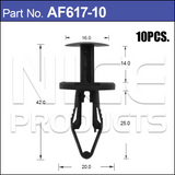 Fasteners Pkt 10 AF617-10 - Nice Products | Universal Auto Spares