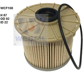 Diesel Fuel Filter R2656P Fits Holden WCF108 - Wesfil
