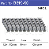 Chrome Nut B319-50 - Nice Products | Universal Auto Spares