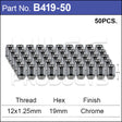 Chrome Nut B419-50 - Nice Products | Universal Auto Spares