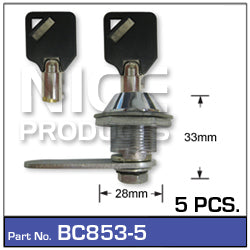 Cam-Lock 5 Pcs BC853-5 - Nice Products | Universal Auto Spares