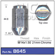 Chrome Nut B645 - Nice Products | Universal Auto Spares