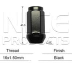 Wheel Nut (50) B1645B-50 - Nice Products | Universal Auto Spares