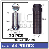 Lock Nuts A4-Pack of 20  - Nice Products | Universal Auto Spares