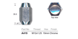 Chrome Nut A419 - Nice Products | Universal Auto Spares