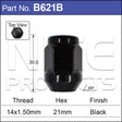Wheel Nuts BLACK pk50 B621B-50 - Nice Products | Universal Auto Spares
