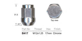 Wheel Nuts pk50 B417-50 - Nice Products | Universal Auto Spares