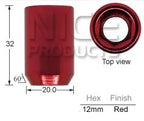 Red Allen Key Nut J132R - Nice Products | Universal Auto Spares