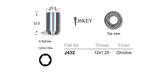 Chrome Nut Allen Key Tapered J432 - Nice Products | Universal Auto Spares