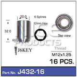 Lock Nuts 16+Key J432-16 - Nice Products | Universal Auto Spares