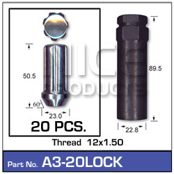 Lock Nuts A3-Pack Of 20 LOCK - Nice Products | Universal Auto Spares