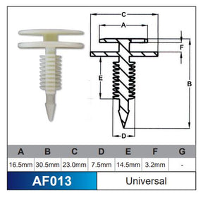 Fasteners Bag 100 AF013-100 - Nice Products | Universal Auto Spares