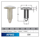 Fasteners Pack of 100 AF002-100 - Nice Products | Universal Auto Spares