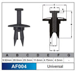 Fasteners Pack of 100 AF004-100 - Nice Products | Universal Auto Spares