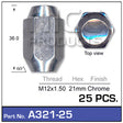 Chrome Nuts pk25 A321-Pack Of 25 - Nice Products | Universal Auto Spares