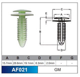 Fasteners Bag of 100 AF021-100 - Nice Products | Universal Auto Spares