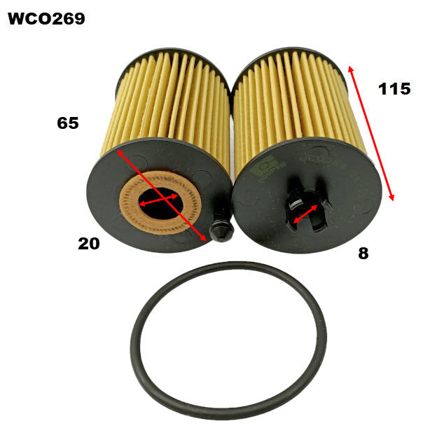 Oil Filter Fits Audi WCO269 - Wesfil | Universal Auto Spares